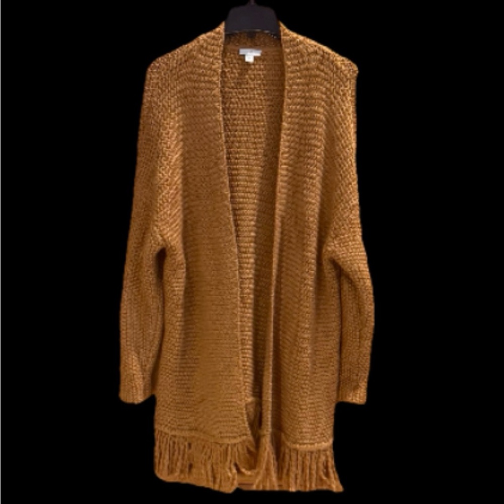 J. Jill Chunky Long Cardigan Sweater Open Front Petite Large